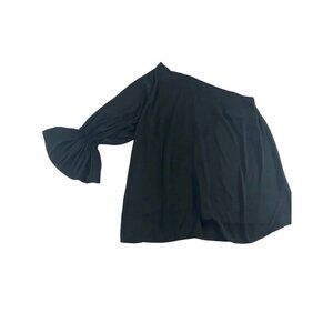 Eloquii Black One Sleeve Women's Casual Blouse - 18